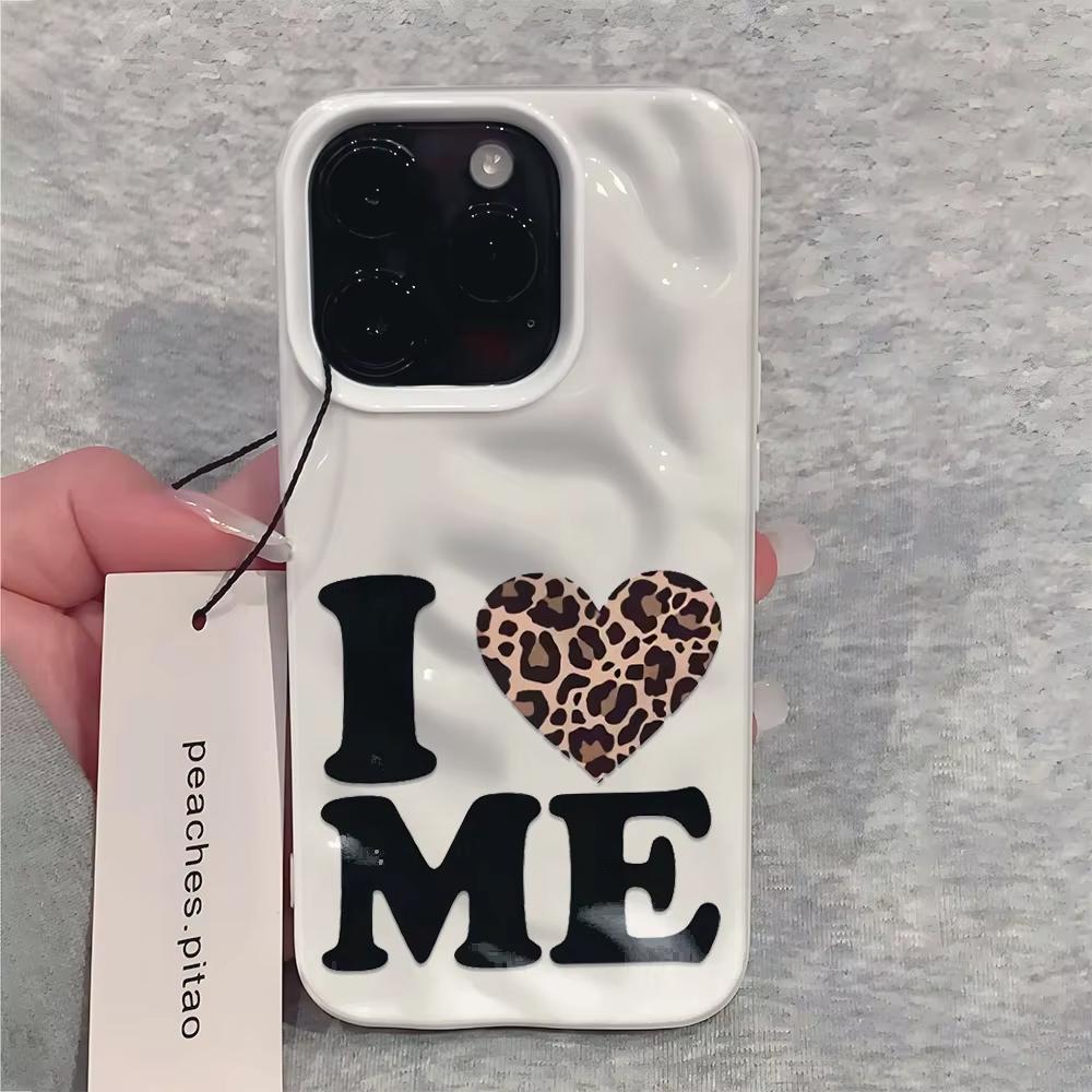

LOVE In English Print Phone Case For iPhone 17 16 Pro Max 15 Pro Plus 14 13 12 11 Candy Wave Texture Soft Protective Cover iPhone 11 Pro Max