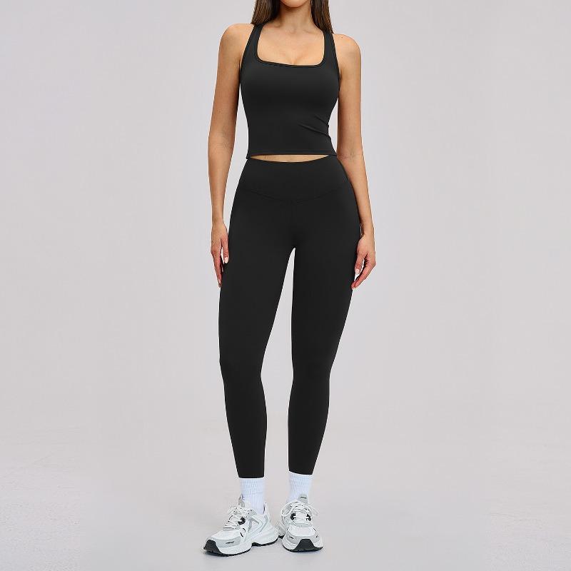 Spring sports suit tight back sports leisure suit outdoor running cycling fitness suit S