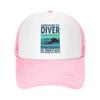 Individuelle Tauch-Trucker-Kappe Damen Unisex Verstellbar Erwachsene Tauch-Taucher Zitate Baseballkappe Outdoor Papa-Kappe
