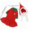 Festive Pet Costume with Hat | Soft Material Construction, Warm Coldcoldweather Gear, TwoPiece