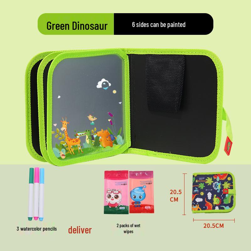 Portable Children's Drawing and Coloring Board - Reusable, Erasable, and Compact Toy for Kids