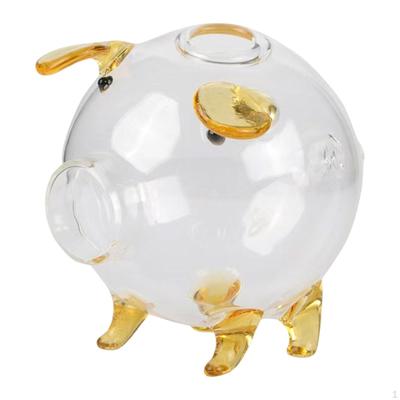 Children's Piggy Bank, Clear Glass Storage Box, Decorative Jar, Function, Suitable for