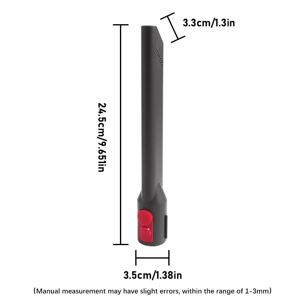 Crevice Nozzle Tool For Dyson V7 V8 V10 V11 V15 Cordless Vacuum Cleaner Floor Cleaning Parts LED Light Pipe Nozzle Accessories