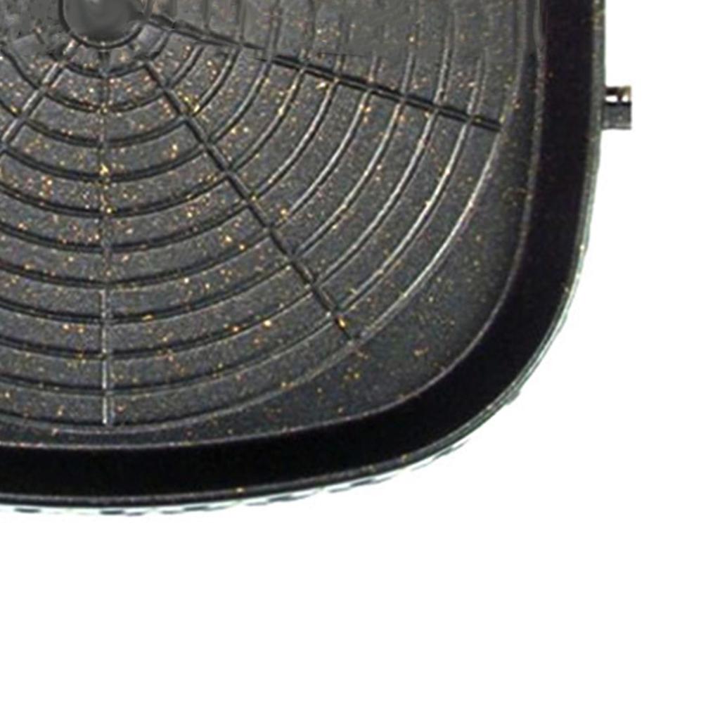 Korean Grilling Pan Portable Multiuse Durable Non-stick Barbecue Tray for Home Barbecue Restaurant Yard Outdoor Camping Travel