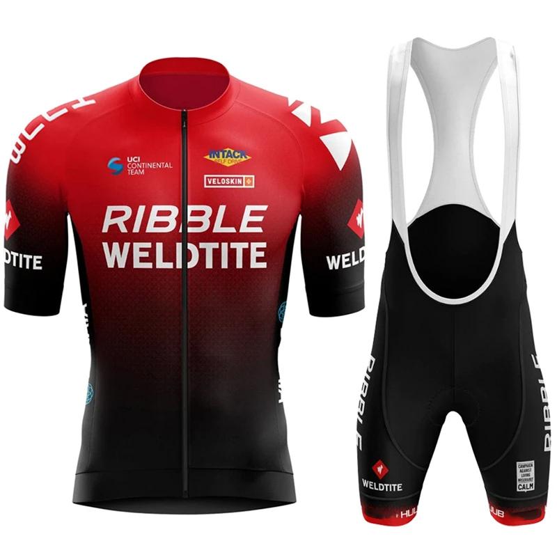 

2026 Ribble Weldtite Велосипедный Комплект Джерси с Коротким Рукавом Мужской Анти-УФ Летняя Велосипедная Одежда Maillot Ciclismo Hombre Велосипедный Костюм S