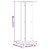 VidaXL Plant Stands 2 Pcs White 30x30x80 Cm Engineered Wood 3307864