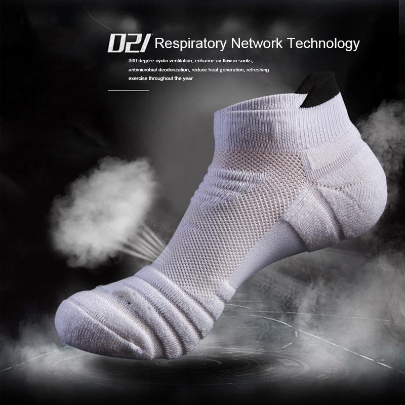 Men Basketball Running Socks Breathable Anti-slip Sport Hiking Cycling Walking Outdoor Sock Cotton Athletic No Sweat Socks