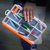 Fishing Accessories Tool Storage Box with Removable Dividers Fish Hook Lure Fake Bait Box Fishing Lure Box Fishing Supplies