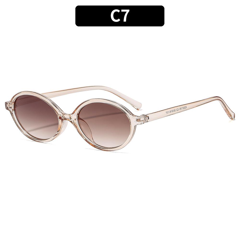 

Женские солнцезащитные очки, новые овальные ретро-солнцезащитные очки.