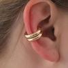Trend Asymmetric Metal Clip Earrings for Women Men Fashion Wedding Party Jewelry Gifts Cartilage Ear Clips without Perforations
