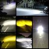 2Pcs 12W Motorcycle Spotlights  Waterproof Driving Lamp Dual Colour Fog Spot Light for Motorcycle Truck ATV