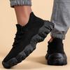 Schuhe Herren neue Freizeitschuhe Fliegenstrick atmungsaktiv Herrenschuhe dicksohlige stoßdämpfende Sportschuhe Schnürschuhe flache einzelne Schuhe