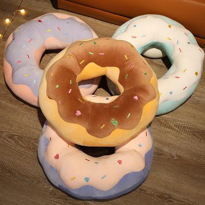 Creative Donut Throw Pillow Plush Toy Food Bagel Cushion Cushion Cake Shop Decoration Doll Doll