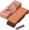 Naniwa Kensetsu Kogyo Ebi Brand Square Whetstone with Sharpening Easy Sharpening Jaws Aid, #1000, QA-0221