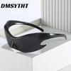 Non-polarized Classic Fashion Punk Women Alien Mirror Integrated Design Future Technology Sense Sunglasses Sunscreen Men Eyeglasses