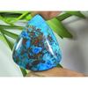 47Cts. AA++ Natural Azurite Crystal Pear Cabochon Loose Gemstone 27X31X08 MM SK-622