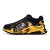 Millennium 3.0 Cuir Confortable Décontracté Chaussures de Course Basses Homme sneaker Noir Jaune 112148890-10