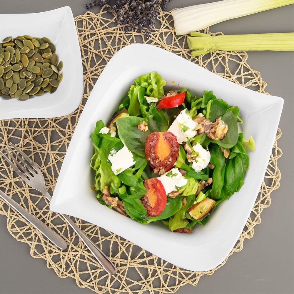 MONA Porcelain Salad Bowl 21.5x21.5 Cm, 1.3 L