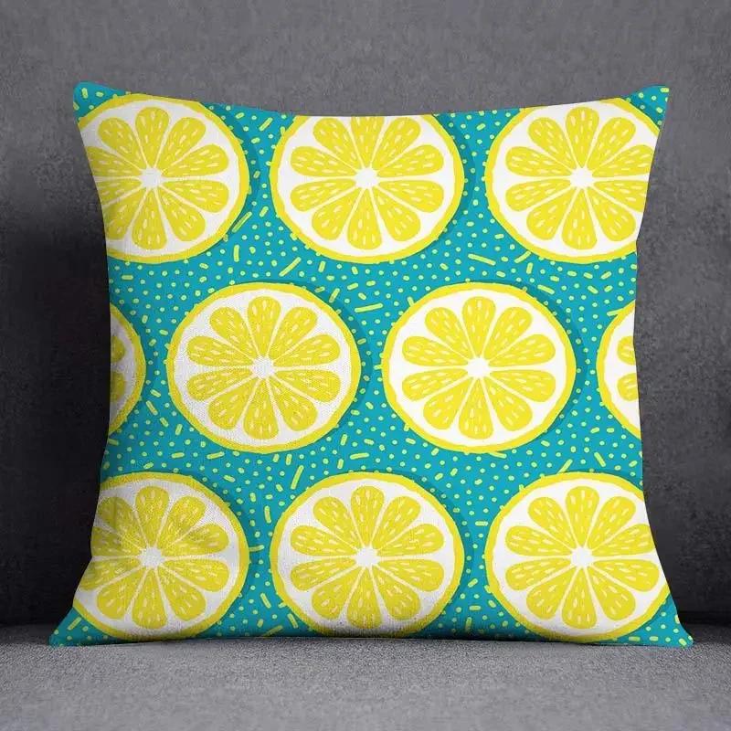 Fruit Pattern Home Decoration Pillowcase Square Pillowcase Home Office Decoration Cushion Cover