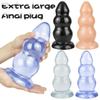 Oversized PVC Butt Plug with Suction Cup Masturbator Fisting Sex Toy Realistic Dildo Strap On Cock Big Penis
