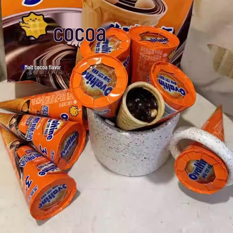 Ovaltine Cocoa Crisp Waffle Cones