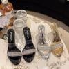 Fashion 2025Women Summer Outdoor Sandals High Heels  Fashion Female Slippers Elegant Slides Platform Rhinestone Casual Party Shoes
