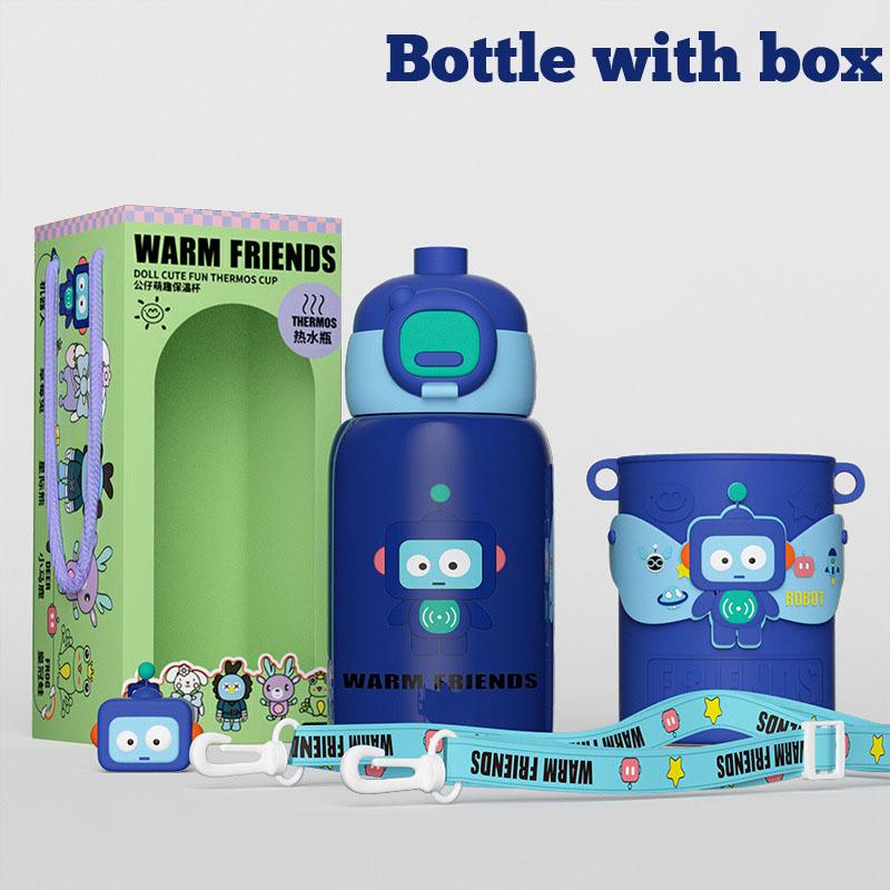 450ml Drinking Mug Insulated Bottle Beverage Tableware Thermocup Baby Thermos Mug for Kids Girls Boys Thermal Water Bottle Mug