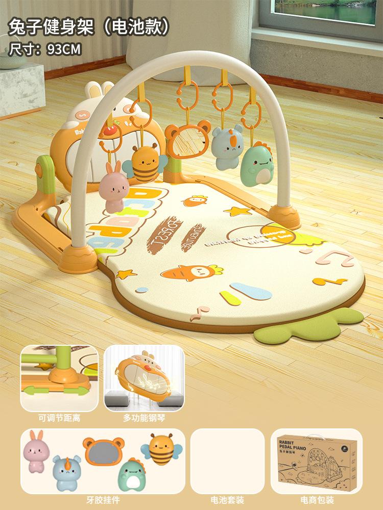 

Детский игровой комплекс «Зайчик» с музыкой и педальным пианино, 0-1-8-36 месяцев, пианино для новорожденных