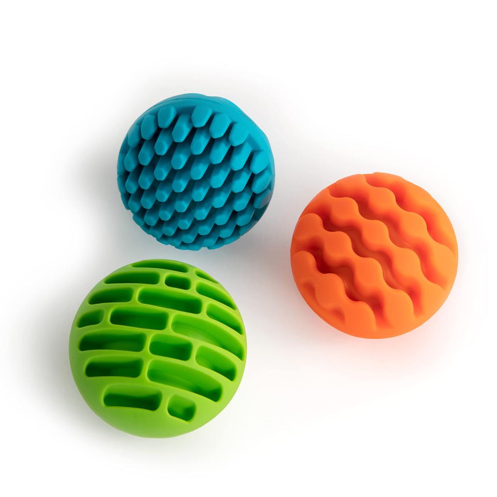 Fat Brain Toys Sensory Roller Balls, 3-Pack, FA161-1, Authentic
