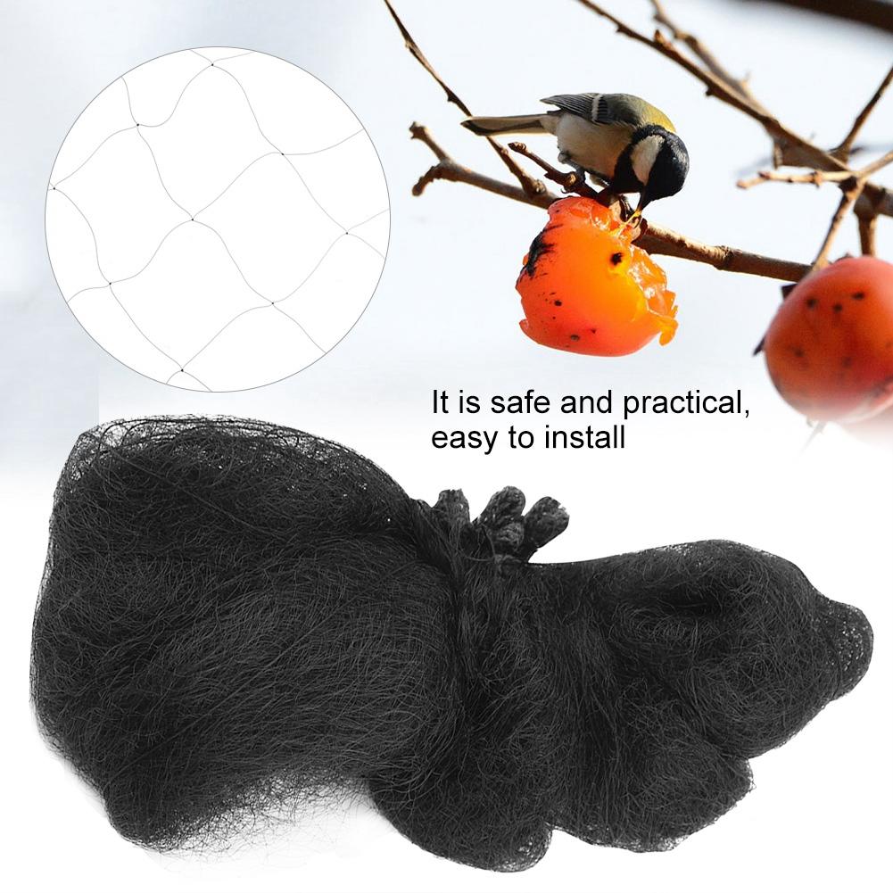 Black Nylon Anti Bird Mesh Net for Agriculture Plant Pond Orchard Garden(S)
