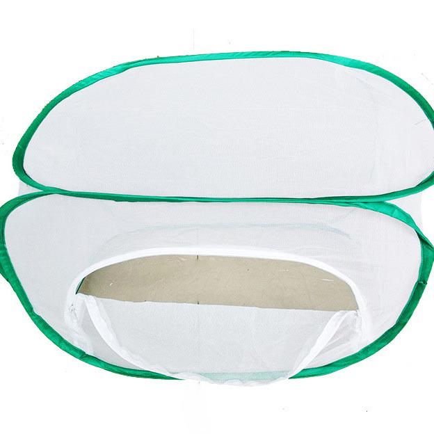 Folding Butterfly & Reptile Breeding Cage with Insect-Proof Net for Pets & Plant Cultivation.