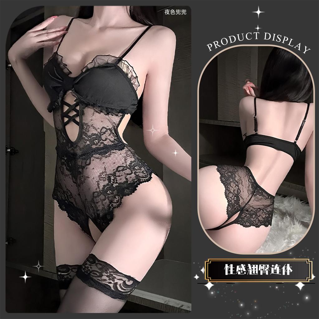 Sex Underwear Pure Sling Lace Perspective Uniform Temptation Crotch Free onesie Abstinence