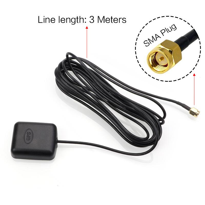 GPS Anténa do auta Konektor SMA 3metrový kabel Anténa pro GPS signál Přijímač Adaptér antény do auta Pro Navigaci do auta Kamera MP5 Přehrávač