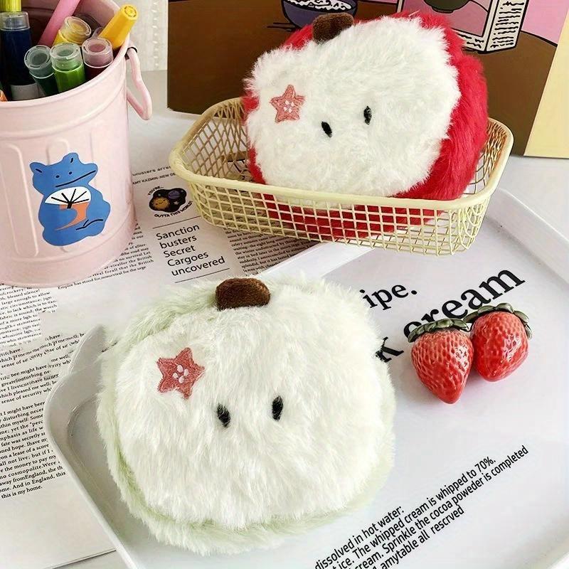 Cartoon Cute Plush Doll Toy Bag Pendant Coin Purse Key Lipstick Sundries Storage Bag Girl Heart Creative Headphone Bag