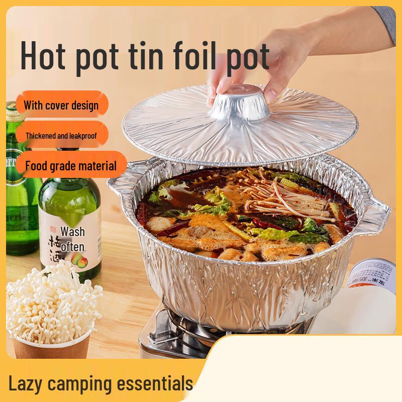 Meidi Disposable Aluminum Foil Baking Pans with Lids