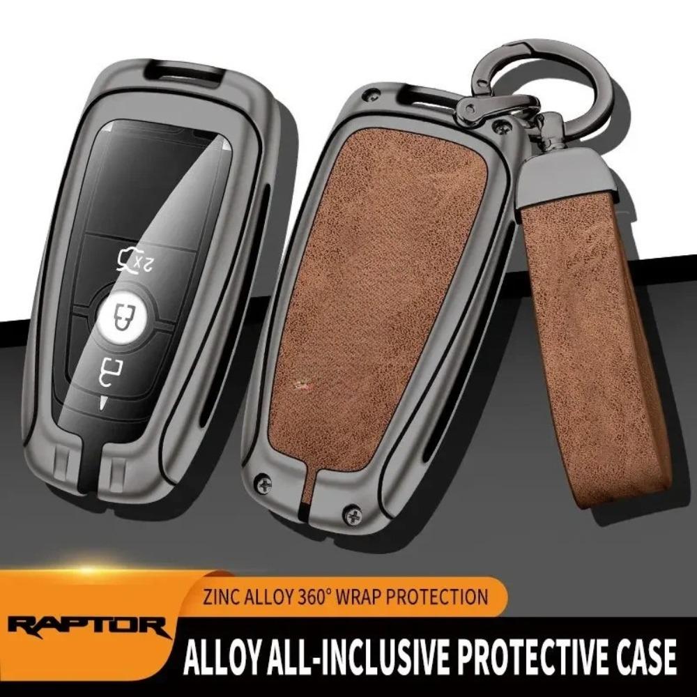 Zinc Alloy Car Remote Key Case for Ford Raptor F150 Remote Control Protector for Ford F-150 RAPTOR Car Key Cover Car Accessories