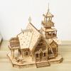 3D Wooden Puzzle: DIY Retro Villa Educational Toy