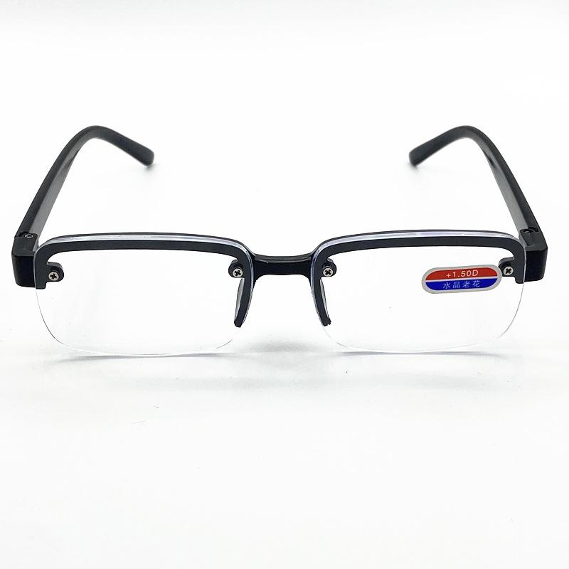 

High Definition Anti-Blue Reading Glasses Comfortable Glasses Men And Women With The Same Retro Imitation Crystal Reading Glasses +100 degrees