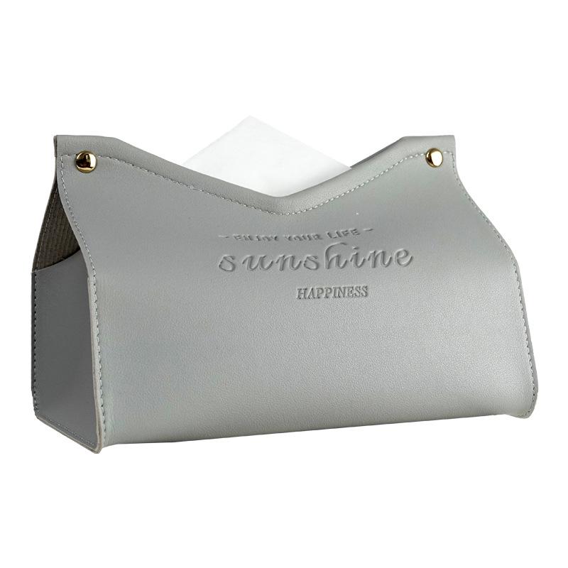 Modern Leather Tissue Box Dispenser for Home, Hotel, or Kitchen