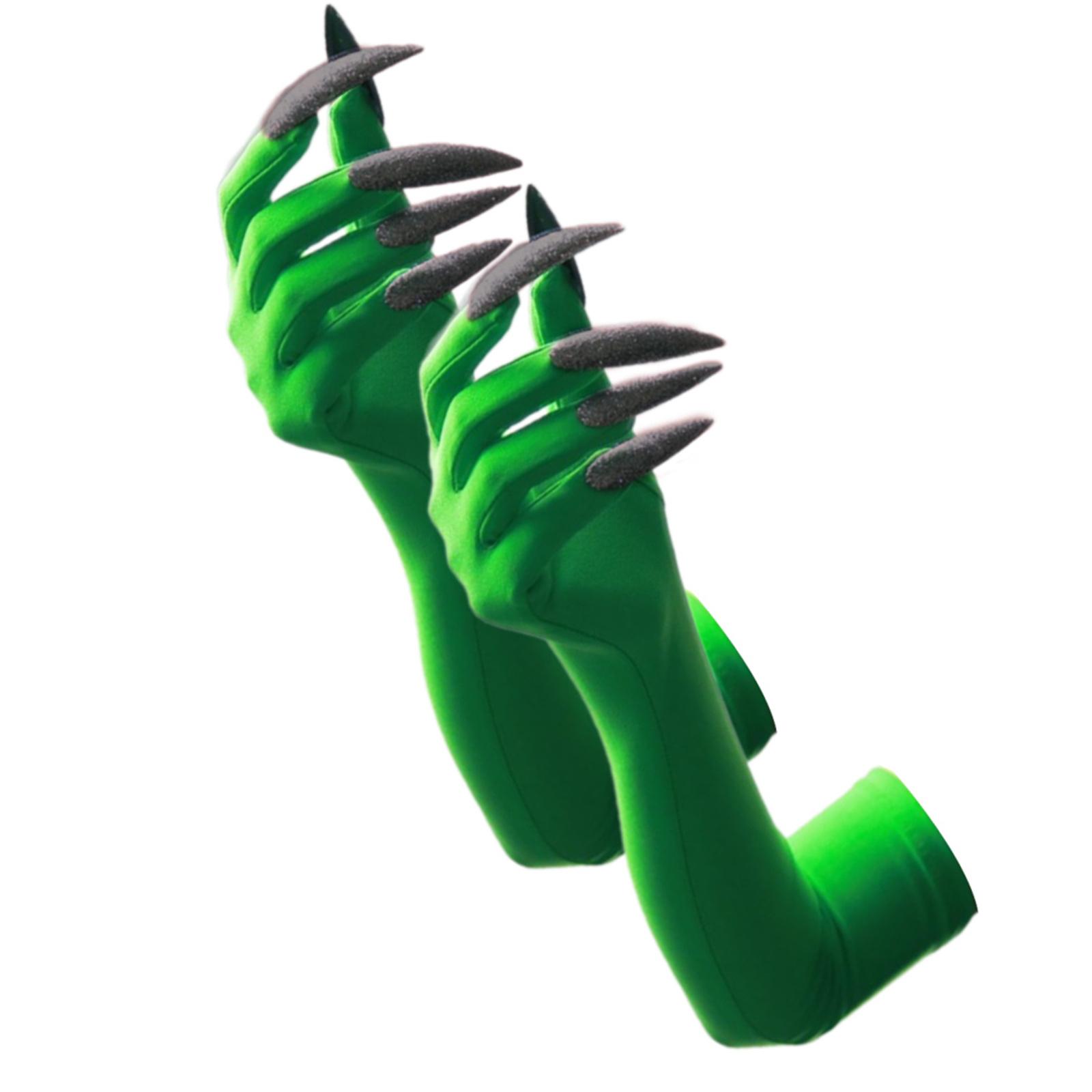 

Панк Рукавички з Довгими Нігтями Темна Серія Косплей Рукавички Еластичні та Дихаючі Для Хелловін Вечірок Костюмні Аксесуари 36