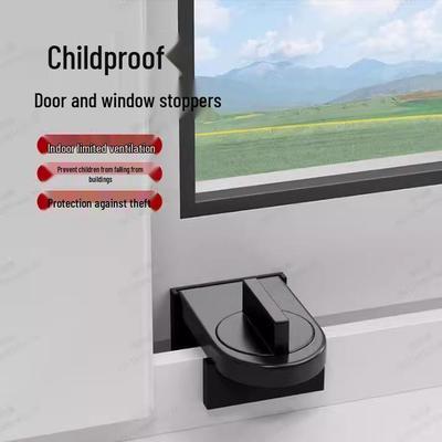 Screen and Sliding Door Restrictor Lock: No-Punch Window and Door Stopper