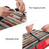 101*36*14cm Christmas Wrapping Paper Storage Bag Flexible Partitions Pockets Large Capacity Handle PE Gift Wrap Organizer Bag