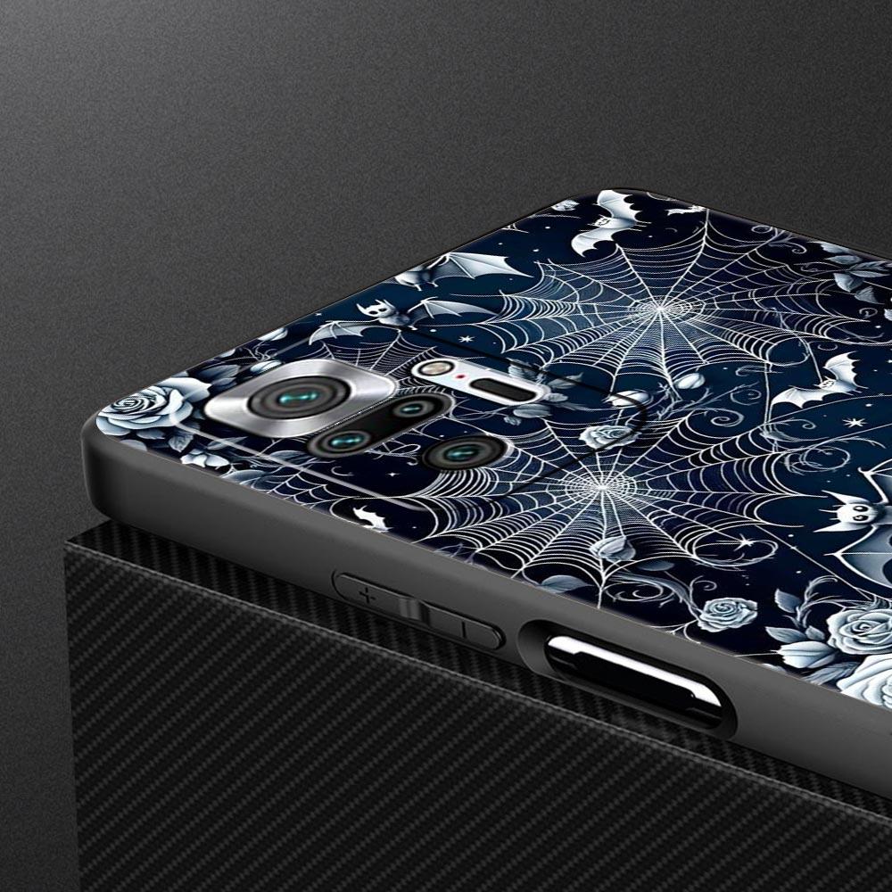 Spider Web Phone Case Cover for Redmi 14C 10C Note 15 14 13 12 10 11 K40 Pro Plus 5G Soft TPU Shockproof Shell Fundas Capas Bags