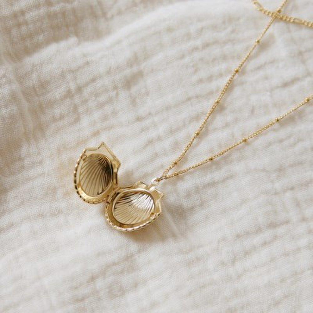 Seashell Locket Necklace