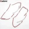 Rear Tail Light Lamp Cover Trim For Kia Sorento 2016 2017 2018  ABS Chrome Car Taillight Taillamp Frame Trims Accessories
