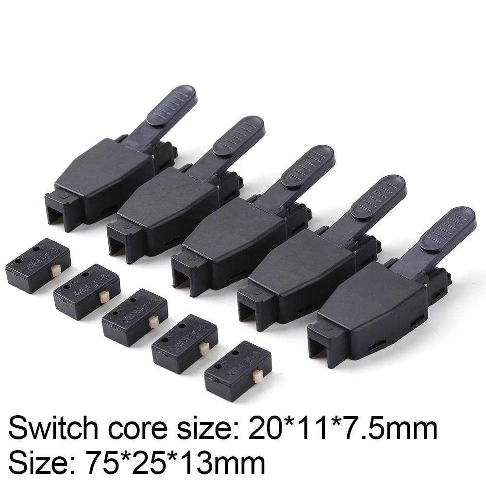10Pcs Switch Trigger Micro Switch Metal Plastic Torch Switch Trigger Shell w/Micro Switch for TIG Argon Arc Welding