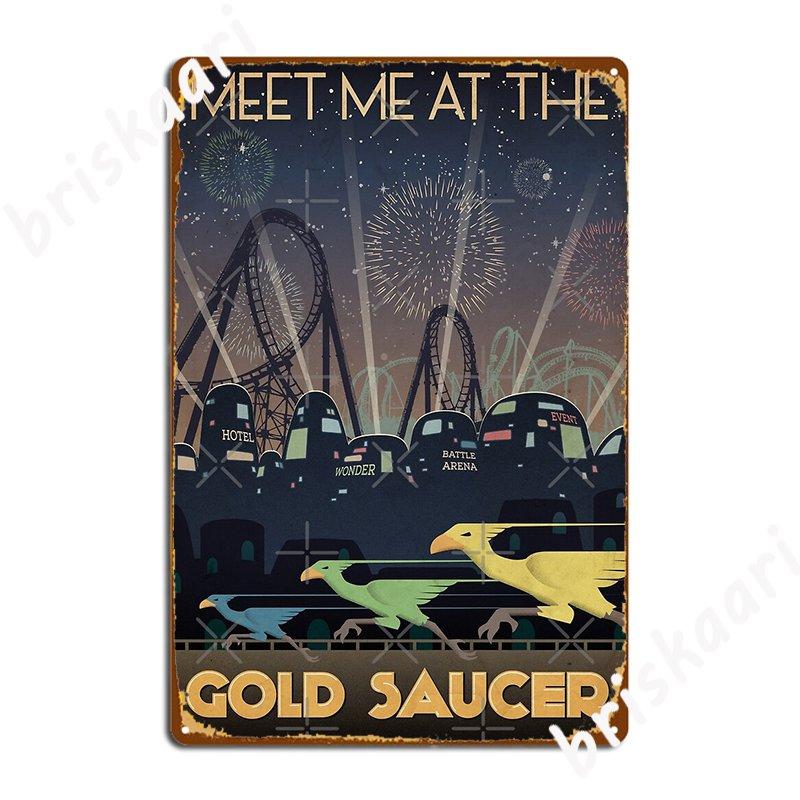 

Final Fantasy Vii Золотое Блюдце Металлическая Табличка Постер Тарелки Вечеринка Паб Персонализированный Постер из Жести 20x30cm