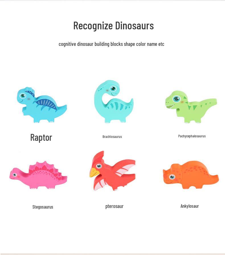 3D Dinosaur Egg Wooden Jigsaw Puzzle - Educational Baby Toys