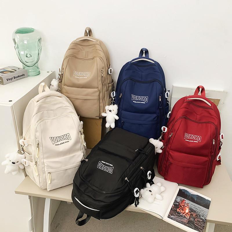 Nylon College Backpack With Breathable Ventilated Design For School And Travel