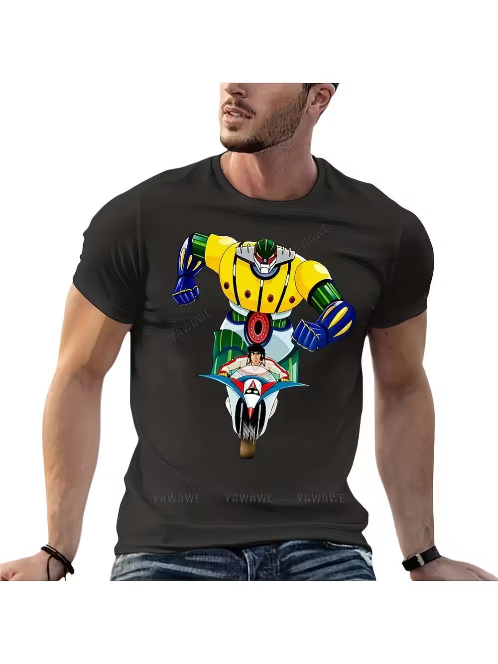 Steel Koutetsu Koutetsu Jeeg Super Robot 70S Anime Oversized T-Shirt M